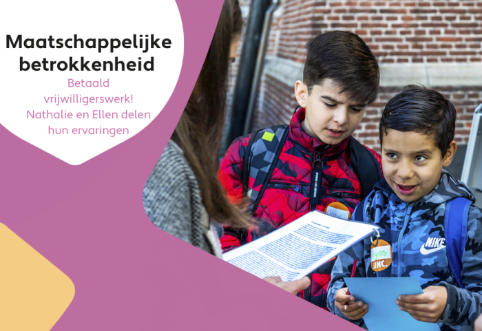 Vrijwilligerswerk onder werktijd. Kan gewoon bij Steiger B