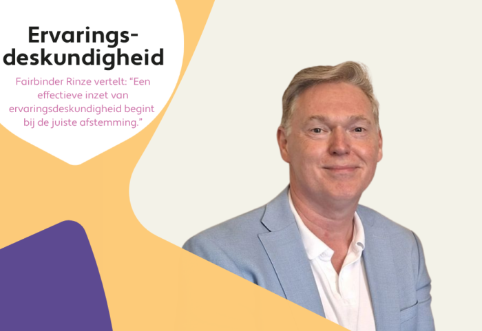 Fairbinder Rinze de Vries over ervaringsdeskundigheid